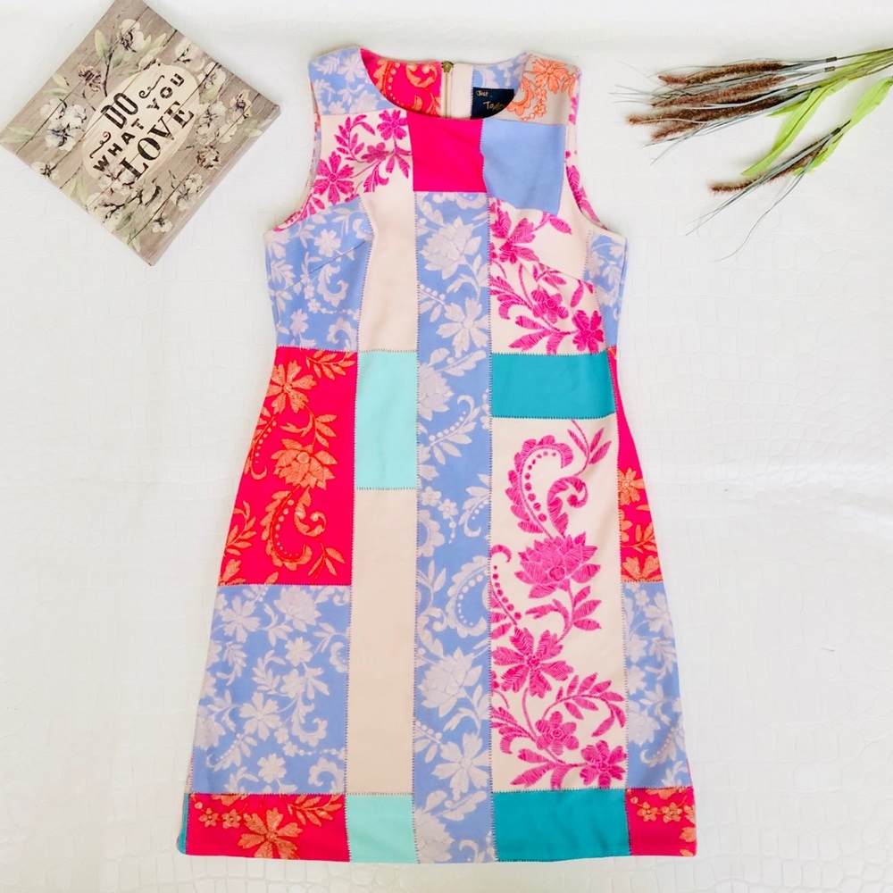 Nordstrom Taylor Multi Patchwork Shift Dress - image 2